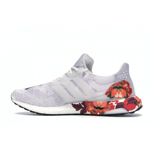 Кроссы adidas Ultra Boost DNA Chinese New Year White (2020) - мужская сетка размеров