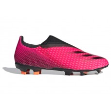 Мужские футбольные бутсы adidas X Ghosted 3 Laceless FG Shock Pink