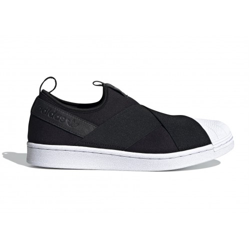 Кроссы adidas Superstar Slip-On Core Black - мужская сетка размеров