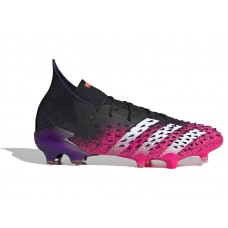 Мужские футбольные бутсы adidas Predator Freak 1 FG Demonskin Black Shock Pink