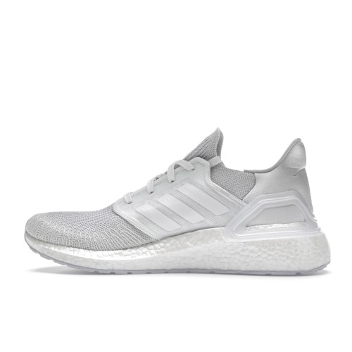 Кроссы adidas Ultra Boost 20 White Iridescent - мужская сетка размеров