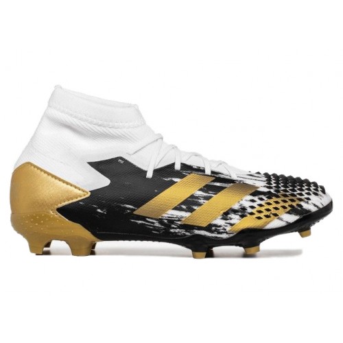 Мужские футбольные бутсы adidas Predator Mutator 20 1 FG White Gold Metallic