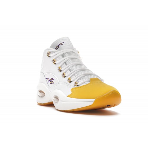 Кроссы Reebok Question Mid Yellow Toe - мужская сетка размеров