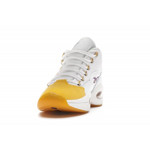 Кроссы Reebok Question Mid Yellow Toe - мужская сетка размеров