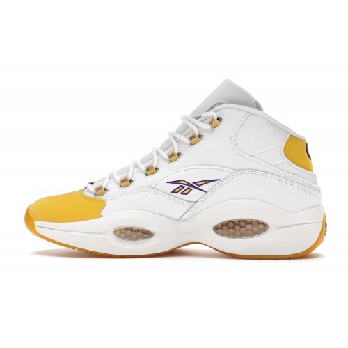 Кроссы Reebok Question Mid Yellow Toe - мужская сетка размеров