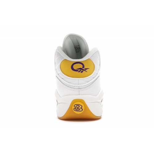 Кроссы Reebok Question Mid Yellow Toe - мужская сетка размеров