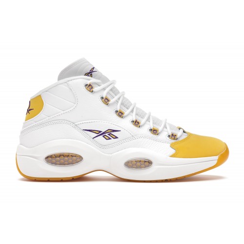 Кроссы Reebok Question Mid Yellow Toe - мужская сетка размеров