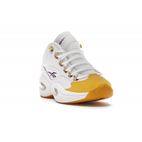 Кроссы Reebok Question Mid Yellow Toe (GS) - подростковая сетка размеров