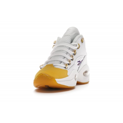 Кроссы Reebok Question Mid Yellow Toe (GS) - подростковая сетка размеров