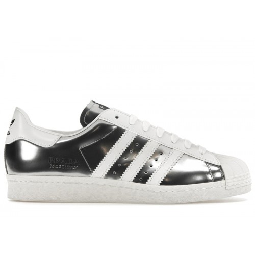adidas Superstar Prada Silver - мужская сетка размеров
