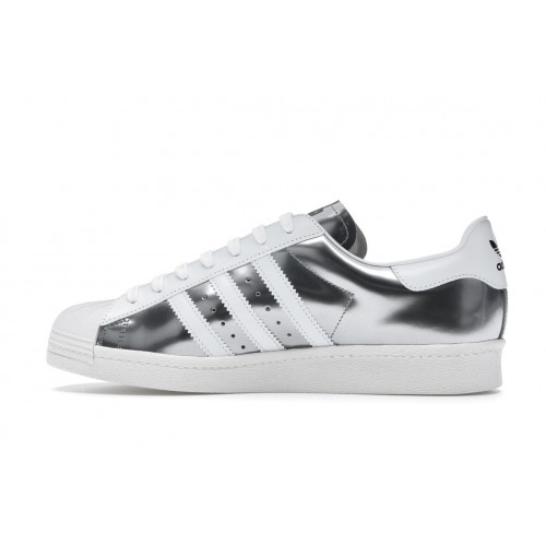 Кроссы adidas Superstar Prada Silver - мужская сетка размеров