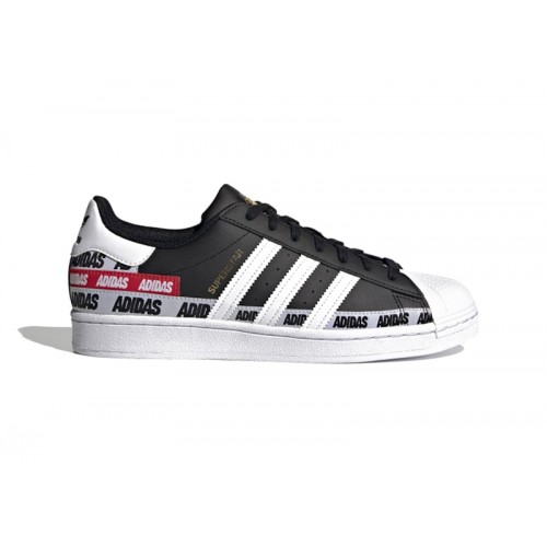 adidas Superstar Black Graphic - мужская сетка размеров