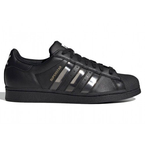 Кроссы adidas Superstar Black Transparent - мужская сетка размеров