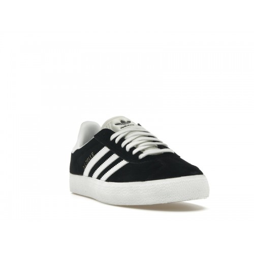 Кроссы adidas Gazelle ADV Black White Gold - мужская сетка размеров