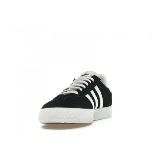 Кроссы adidas Gazelle ADV Black White Gold - мужская сетка размеров