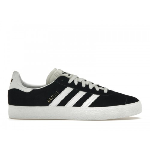 Кроссы adidas Gazelle ADV Black White Gold - мужская сетка размеров