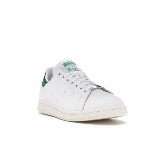 Кроссы adidas Stan Smith Swarovski White Green - мужская сетка размеров