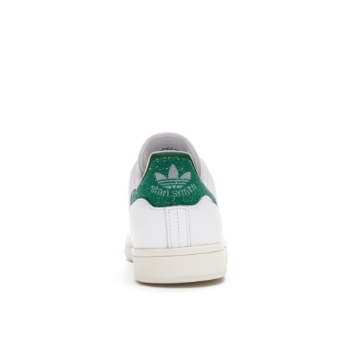 Кроссы adidas Stan Smith Swarovski White Green - мужская сетка размеров