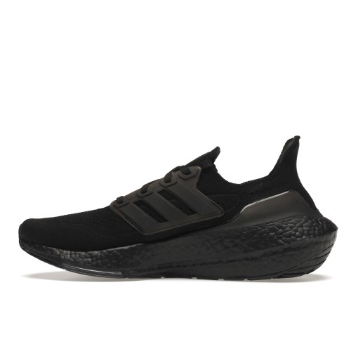 Кроссы adidas Ultra Boost 21 Triple Black - мужская сетка размеров