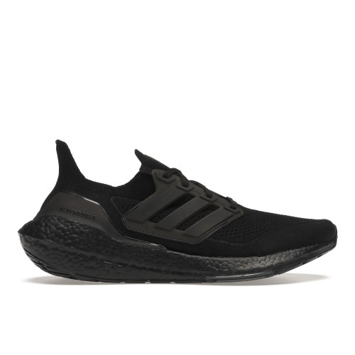 Кроссы adidas Ultra Boost 21 Triple Black - мужская сетка размеров