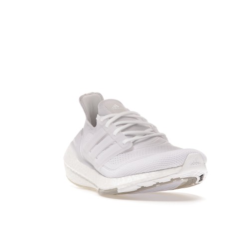 Кроссы adidas Ultra Boost 21 Triple White - мужская сетка размеров