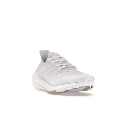 Кроссы adidas Ultra Boost 21 Triple White (W) - женская сетка размеров