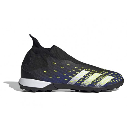 Мужские футбольные бутсы adidas Predator Freak Laceless TF Demonscale Royal Blue Yellow