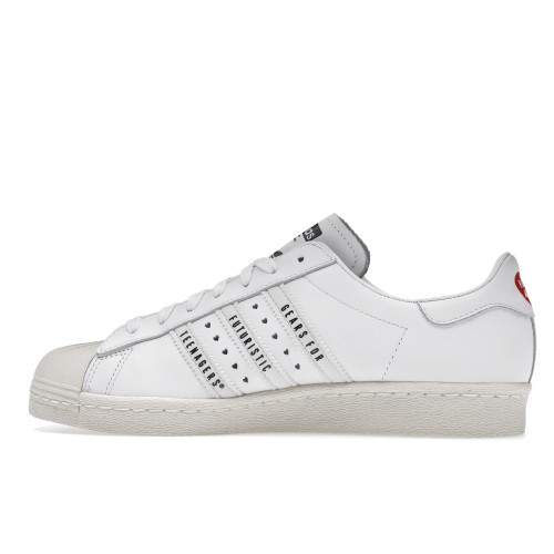 Кроссы adidas Superstar Human Made White - мужская сетка размеров