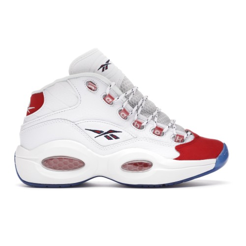 Кроссы Reebok Question Mid Red Toe 25th Anniversary (GS) - подростковая сетка размеров