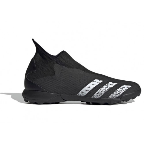 Мужские футбольные бутсы adidas Predator Freak Laceless TF Demonscale Black White