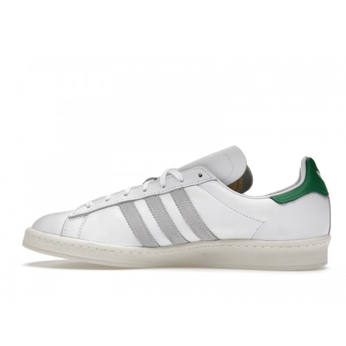 Кроссы adidas Campus 80s Kith Classics White Green (2021/2024) - мужская сетка размеров