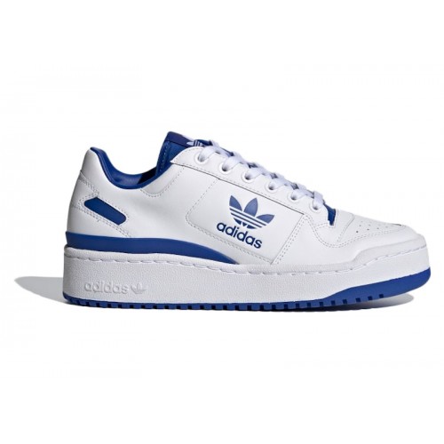 adidas Forum Bold White Royal Blue (W) - женская сетка размеров