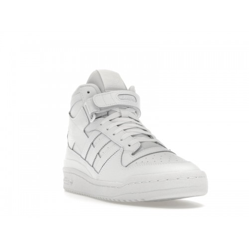 Кроссы adidas Forum Mid Triple White - мужская сетка размеров