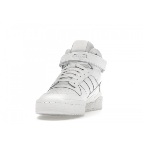 Кроссы adidas Forum Mid Triple White - мужская сетка размеров