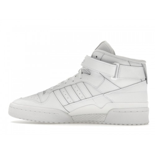 Кроссы adidas Forum Mid Triple White - мужская сетка размеров