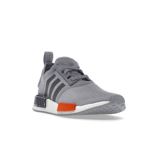 Кроссы adidas NMD R1 Halo Silver Bahia Orange - мужская сетка размеров