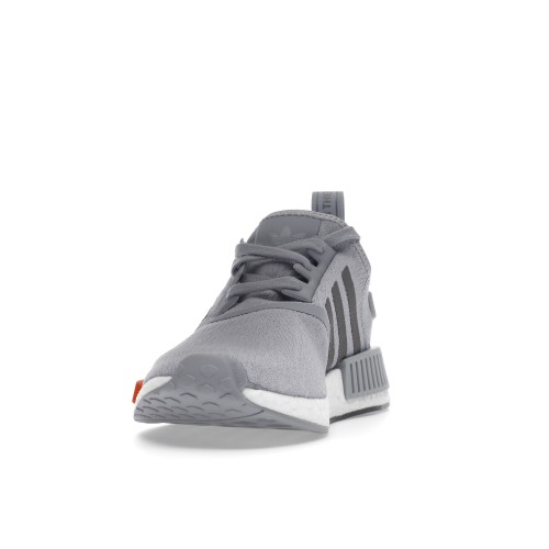 Кроссы adidas NMD R1 Halo Silver Bahia Orange - мужская сетка размеров