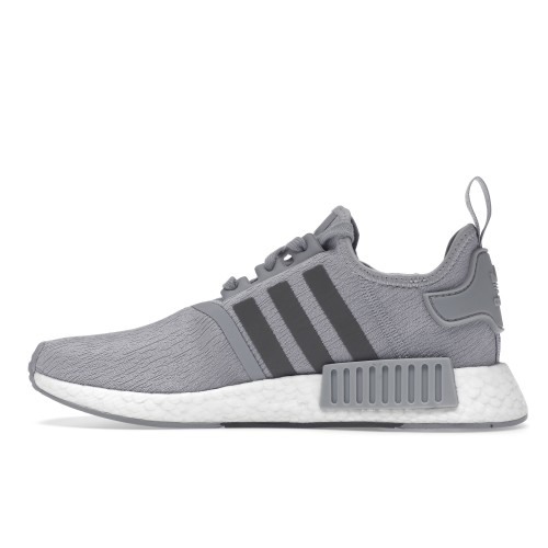 Кроссы adidas NMD R1 Halo Silver Bahia Orange - мужская сетка размеров