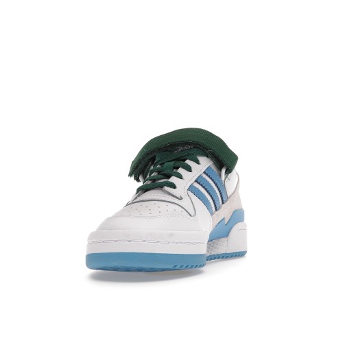 Кроссы adidas Forum Low White Blue Green - мужская сетка размеров