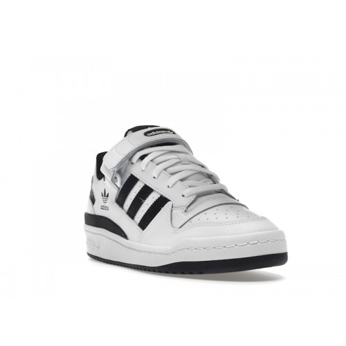 Кроссы adidas Forum Low White Black - мужская сетка размеров