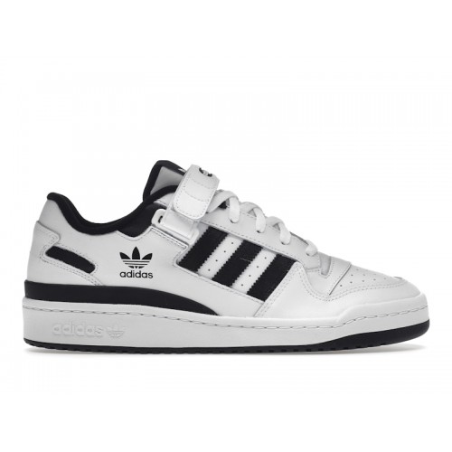 Кроссы adidas Forum Low White Black - мужская сетка размеров