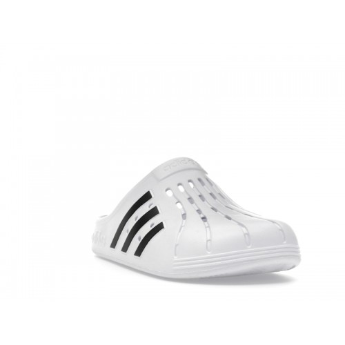 adidas Adilette Clog White Black - мужская сетка размеров