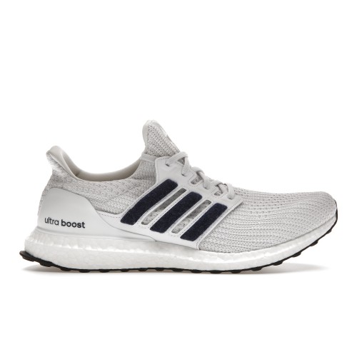 Кроссы adidas UltraBoost 4.0 White Collegiate Navy - мужская сетка размеров
