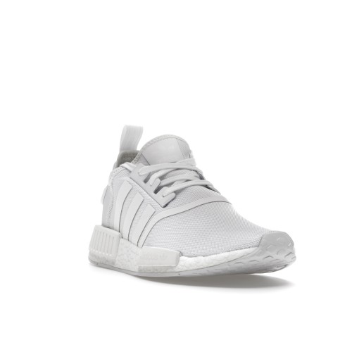 Кроссы adidas NMD R1 Triple Cloud White - мужская сетка размеров