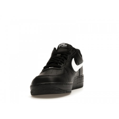 Nike Air Force 1 07 Black White - мужская сетка размеров