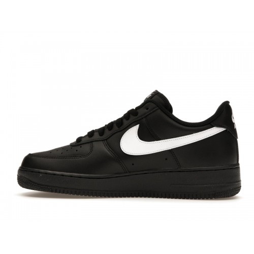 Nike Air Force 1 07 Black White - мужская сетка размеров