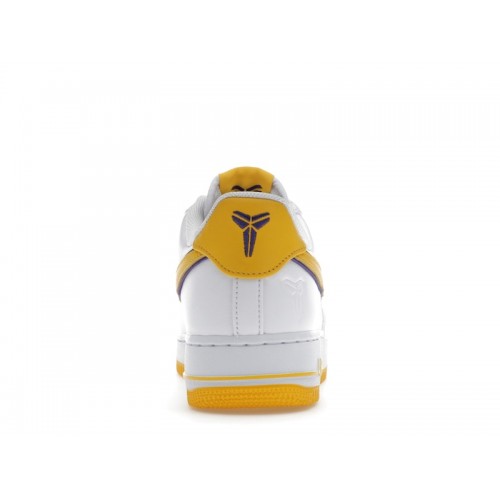 Кроссы Nike Air Force 1 Low Retro QS Kobe Bryant Lakers Home - мужская сетка размеров