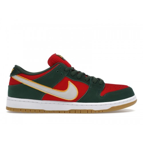 Кроссы Nike SB Dunk Low Pro PRM Seattle Supersonics - мужская сетка размеров