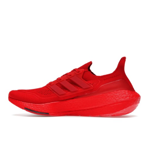 Кроссы adidas Ultra Boost 21 Vivid Red - мужская сетка размеров