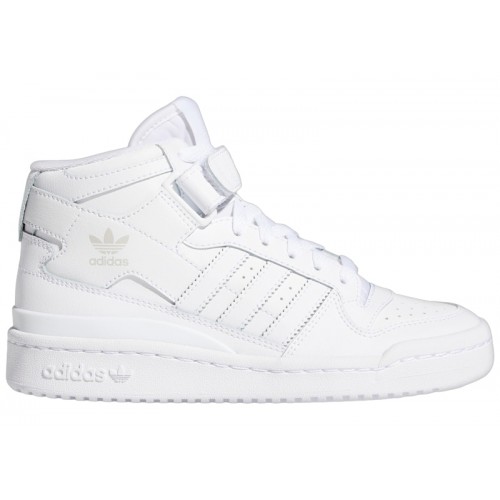 Кроссы adidas Forum Cloud White (GS) - подростковая сетка размеров